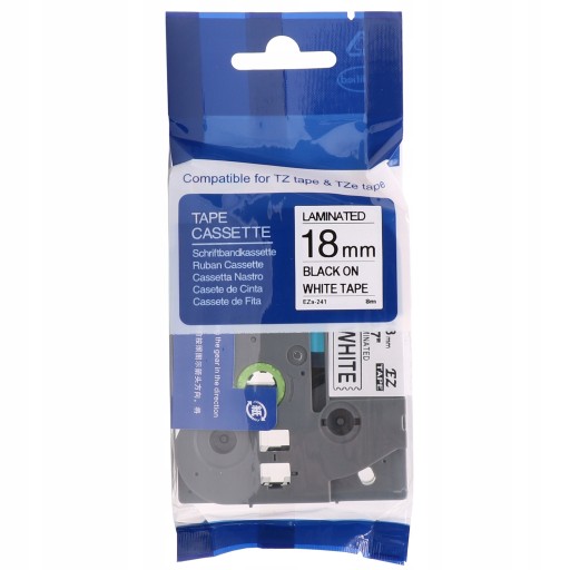 BROTHER TAPE WHITE TZe-241 18mm TZ-241 TZ241