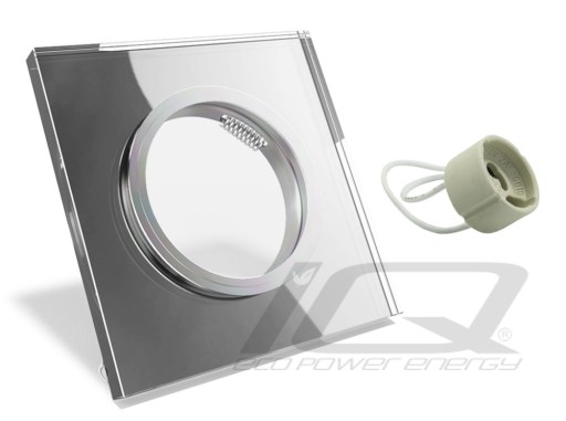 SET SKLENENÉ STROPNÉ SVIETIDLÁ + GU10 5W LED CW