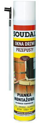 Montážna pena Soudal 750 ml NÍZKY TLAK