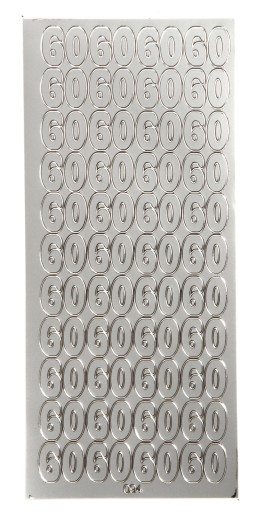 NÁLEPKY NÁLEPKY ČÍSLA 60 č