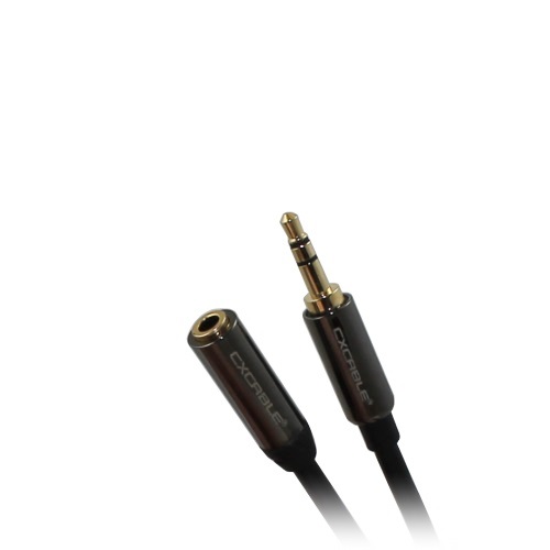 JACK predlžovací kábel 3,5mm CX-JE200 gn/wt HiLine 1m