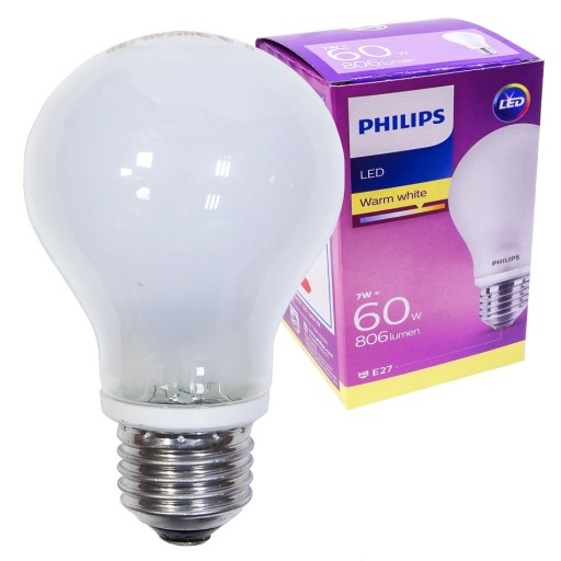 KLASICKÁ LED žiarovka 7W 27 WW teplá biela 8718696472187 PHILIPS