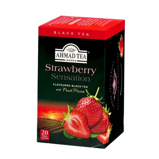 Ahmad Tea London Strawberry 20 sáčkov v obálkach