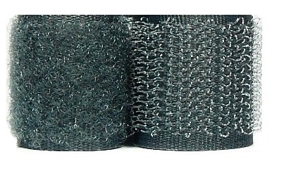 Páska na suchý zips 30mm 1mb SET, farby ŠEDÁ