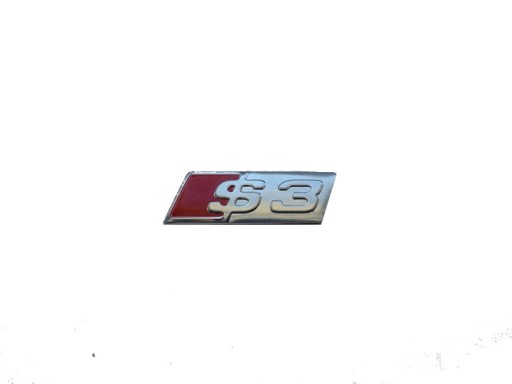 ZNAK AUDI S3 SLINE ALUMINIUM ODZNAK NOVINKA