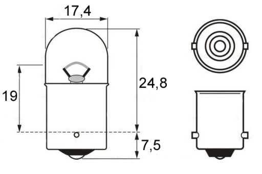 ŽIAROVKY ŽIAROVKA SVETLA 6V R10W