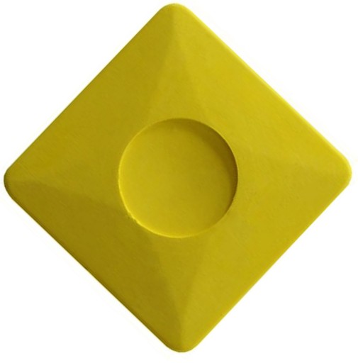 Krajčírska krieda 5x5cm žltá - Krajčírske mydlo