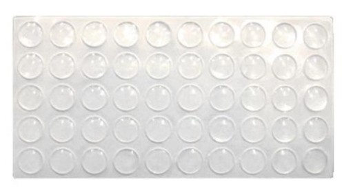Nárazník silikónový tlmič 7x1,5mm 50 ks