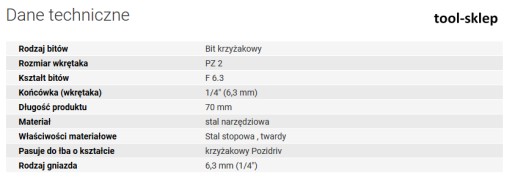 Tvrdo tvárny bit 1/4