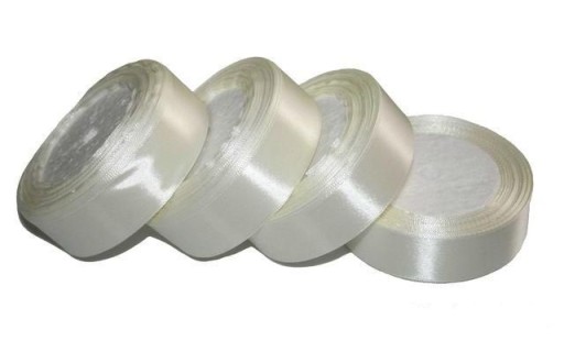 Stuha Stuhy Ecru saténová stuha 24mm