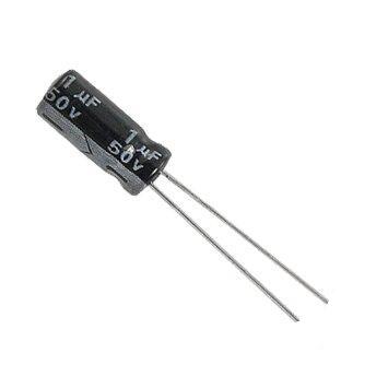 Kondenzátor 1uF 50V 105*C 5x11mm páska x50ks