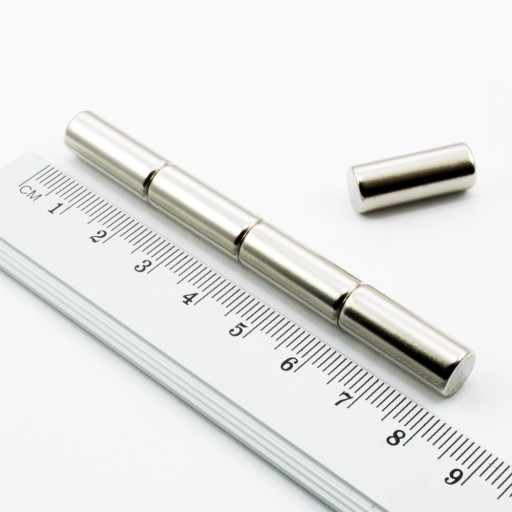 VALČEK NEODYMOVÉ MAGNETY 8x25 mm 1 KUS N38 SUPER SILNÉ!