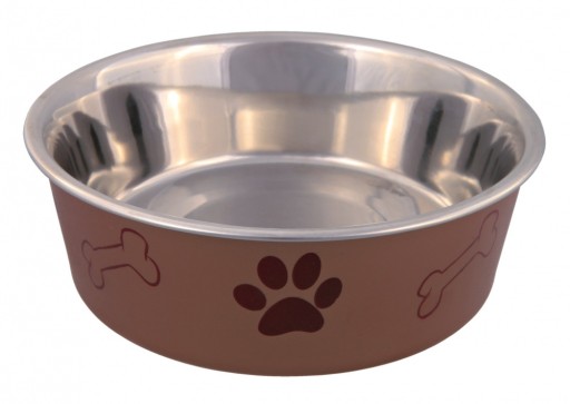 TRIXIE Kovová miska pre mačky s protišmykovým povrchom 0,45l / 14cm