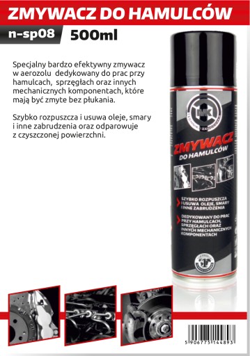 Čistič na brzdy sprej na brzdy 500 ml