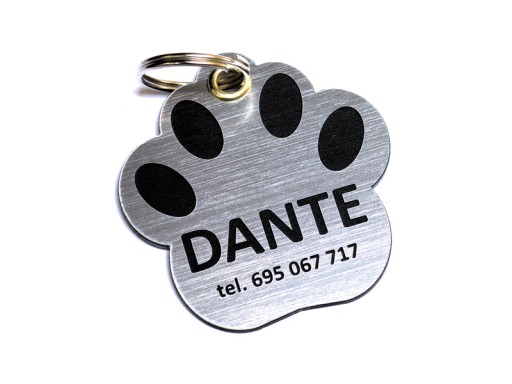 Identifikačný štítok Adresný lístok pre PSA, MAČKU - MAXI Paw