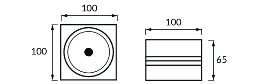 STRUHM Prisadené trubicové stropné svietidlo GUSTI 10W