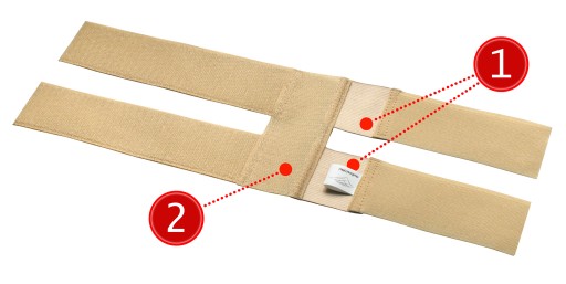 BÉŽOVÝ DRŽIAK NA HASIACI PRÍSTROJ NA KUF S PÁSKOM NA VELCRO