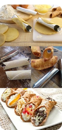 FORMY XL, KRÉMOVÉ PEČENIE CANOLI TRUBIČKY, 3 ks