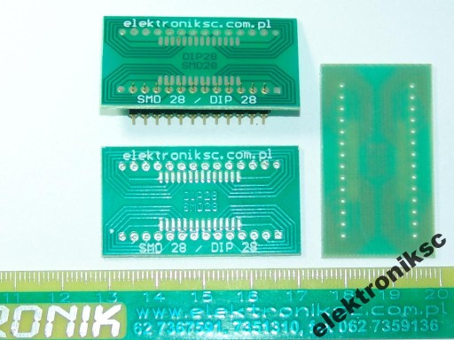 WS-28 DIP28=Adaptér SMD, sada 2 ks