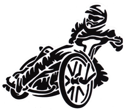 NÁLEPKA MOTOCYKLISTA SPEEDWAY JAZDEC ŠPORT