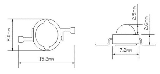 ART Power LED SMD 1W BIELA-biela 6000K 120lm = 2ks