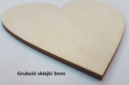 DREVENÉ SRDCE 4 cm - 100 ks DECOUPAGE EKO SRDCE