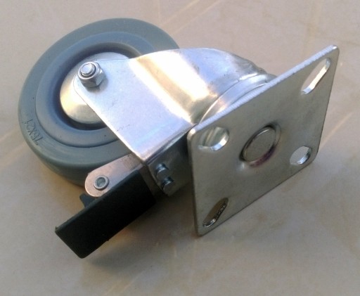 KOLESO 75 mm sivé koliesko Brzda na kolieska 60 KG od HABI