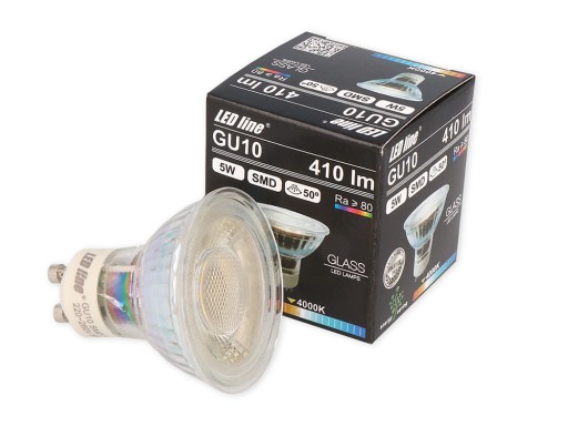LED ŽIAROVKA GU10 5W 50' denná biela 4000K