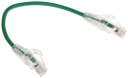 Patchcord RJ45/6/0,2-G-THIN cat6 zelený 0,2m ABCV