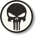 PUNISHER Thermo vyšívacia náplasť NAŽEHLOVAČ 90mm