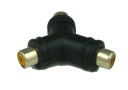 Adaptér RCA cinch zásuvka - 2 RCA zásuvky Y (0592a)