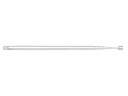 TELESKOPICKÁ ANTÉNA pre rádio 64 cm 6 segmentov (2723)