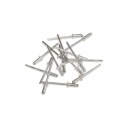 Hliníkové nity 4x8 mm strieborné 50 kusov 0376