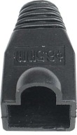 KRYT ZÁSTRČKY 8p8c RJ45 RJ-45 [10 kusov] čierny