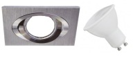 GU10 HLINÍKOVÁ LAMPA NA PODHLIED +LED 5W