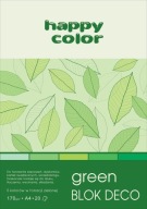 BLOK A4 20K DECO GREEN 170G ODTIENE ZELENEJ HAPPY FARBY