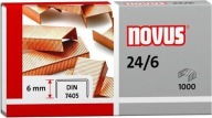 Kancelárske sponky 24/6 NOVUS Medené 1000 ks