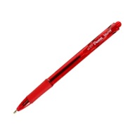 Červené vysúvacie guľôčkové pero WOW Pentel BK417