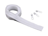 PÁSKA NA Zips 3mm BIELA ​​+ 3 VYSTUŽENÉ Zipsy