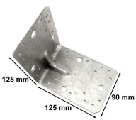 UHLOVÝ KONEKTOR S RAZÍM 125x125x90x2,5