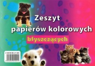 Vystrihovaný zošit z lesklých farebných papierov A4