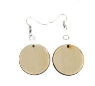 #2B Kruhové náušnice s hrúbkou 30 mm Scrapki. 3mm krúžky