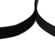 ČIERNA PÁSKA NA VELCRO, ŠÍRKA 2,5 cm, VEĽMI PEVNÁ, 1 METER