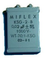 KONDENZÁTOR __ Strieborná sľuda __ KSG-2 __ 20nF 1000V