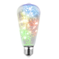 Dekoratívna LED žiarovka FUTURA ST64 E27 RGB