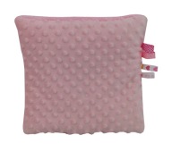 OLKA OBOJSTRANNÝ vankúšik do kočíka MINKY 30x30 ružový