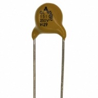 Kondenzátor 2,2nF 440V keramika Y2 R=7,5mm x10ks
