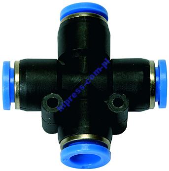 Priechodný zásuvný konektor Tekalan pre 6 mm hadicu