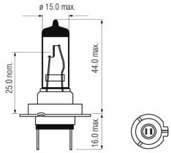 Osram H7 Klasická autožiarovka 12V 55W