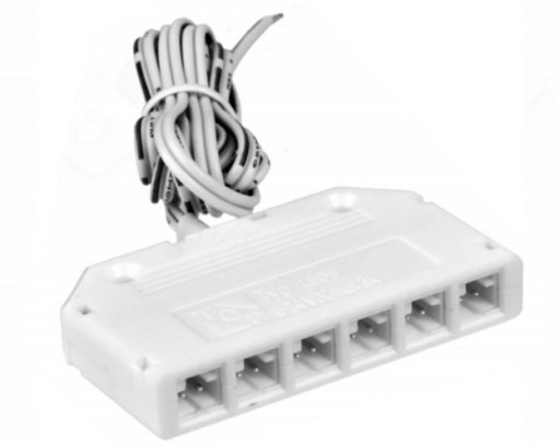 6-bodový rozdeľovač napätia pre LED s káblom
